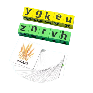 كتل الأبجدية لمرحلة ما قبل المدرسة بطاقة هجاء لعبة الكلمات مطابقة أحرف اللغز لوحة لعبة تعلم ألعاب نشاط الألعاب - Product Image 4