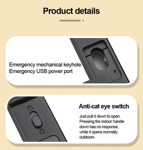 Kỹ thuật số khóa thông minh với chụp từ xa hẹp loại sinh trắc học vân tay thẻ nhớ dữ liệu lưu trữ tùy chọn - Product Image 6