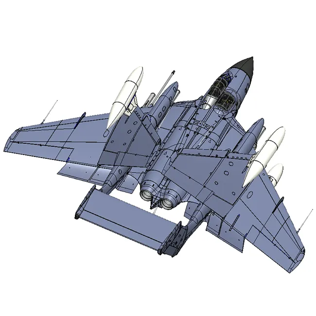 Individuelles Plastik-Aircraft-Modell RC Flugzeugmodelle Spielzeugteile Spritzgussform Zweischwanz-Kämpfer-Lehrmodell