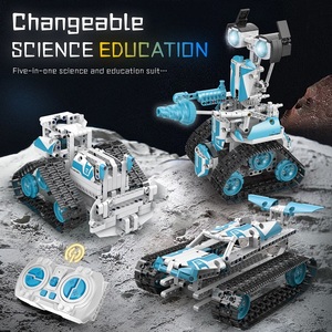 5 in 1 APP制御変形ロボット車両モデルキット720 Pcsビルディングブロックプログラム可能ステム玩具RCアセンブリロボット玩具 - Product Image 2