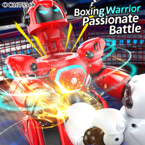 Kids Catapult <strong>Rc</strong> Remote Control <strong>Fighting</strong> Boxing Battle <strong>Robot</strong> Toys with Light Music - Product Image 3