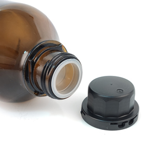 Wholesale 630ml 1000ml 1 Liter 2.5 Liter Screw Top Amber Chemical Glass Reagent <strong>Bottle</strong> for Laboratory with Plastic Cap - Product Image 5