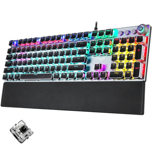 Custom Wired with Magnetic Palm <strong>Rest</strong> <strong>Programming</strong> LED Backlight Keyboard Gaming Mechanical Keyboard
