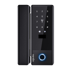 Hot Selling <strong>K5</strong> Tuya App Smart Locks WiFi Password Card &amp; Mechanical Key Unlock Electronic Glass Door Lock with TT Lock <strong>Control</strong> - Product Image 1