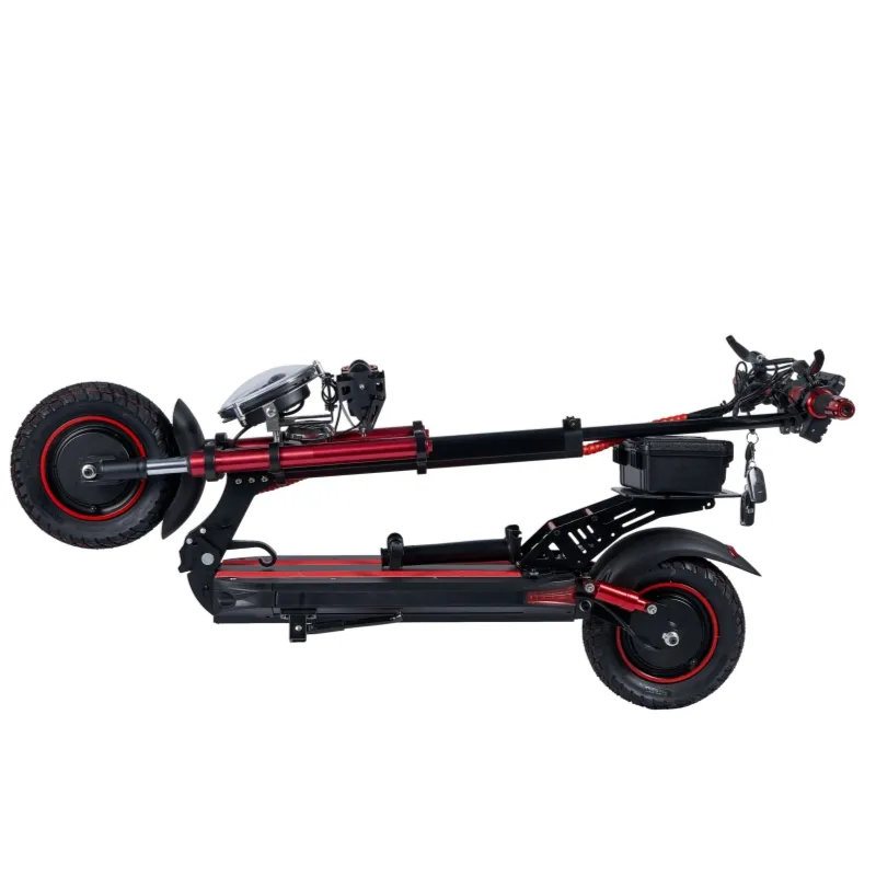 Yetişkinler için koltuk katlanır hızlı elektrikli scooter çift motorlu veya tek motorlu 1000W e-scooter 2 tekerlekli