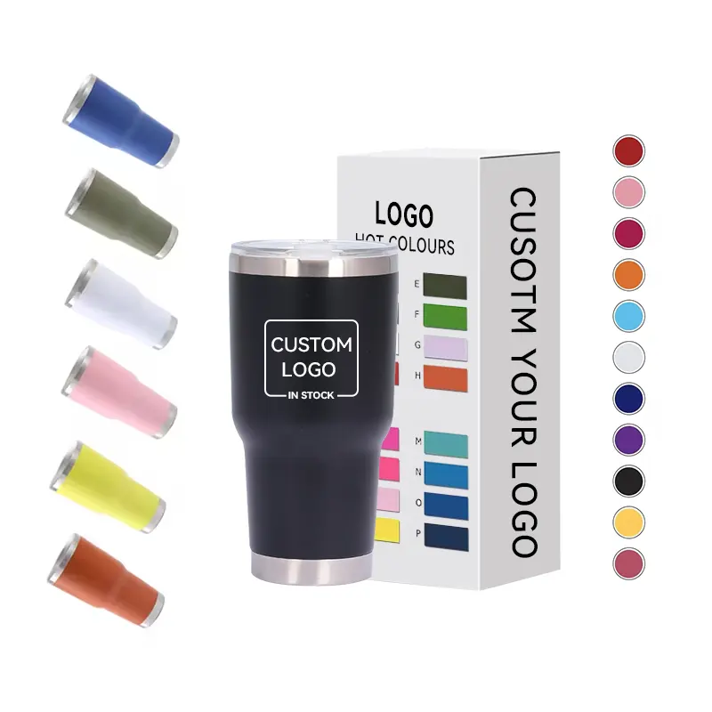 Caneca de café isolada e copo de aço inoxidável para manter frio, spray arco-íris, tinta Ice Master