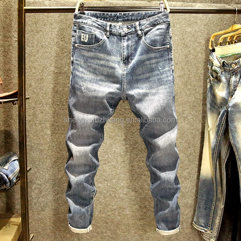 factory wholesale new european & american business men's jeans fashion male jean pants