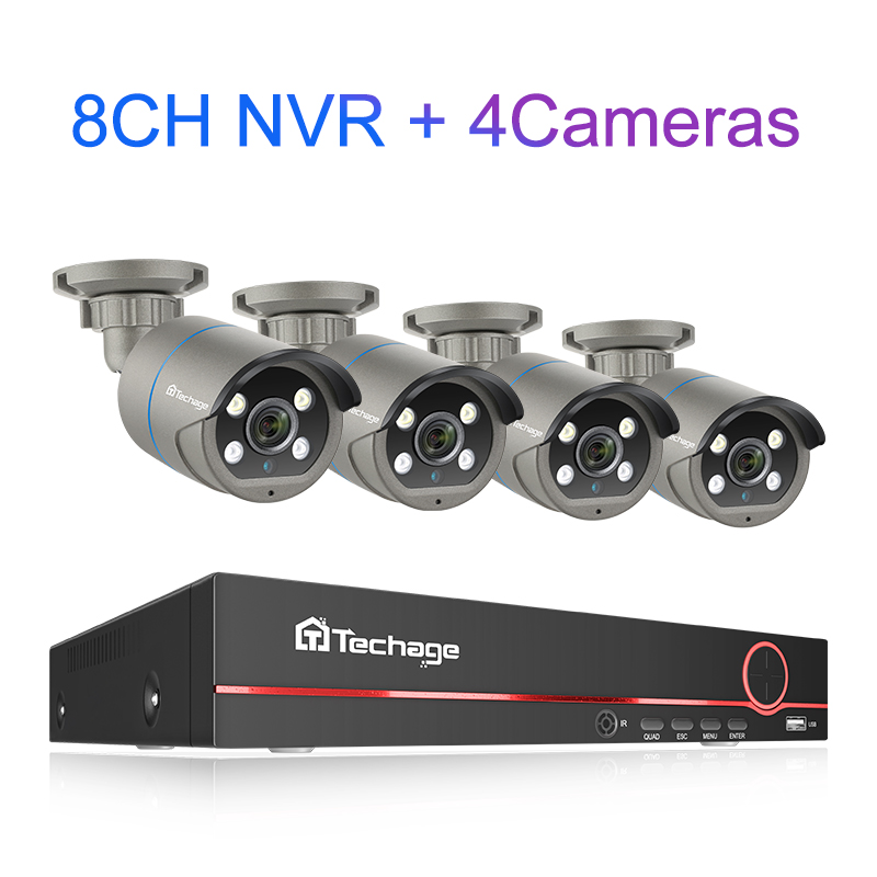 Caméra NVR 8CH 4 pièces