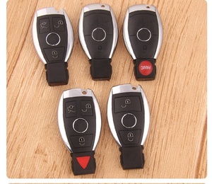 เชลล์ทดแทนกุญแจรีโมทคอนโทรลเหมาะสำหรับ Benz BGA Key Blank E-Class C-Class ใหม่3คีย์อัจฉริยะ Refit Shell