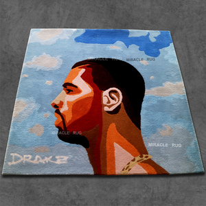 Tapis de signalisation pictural personnalisé tapis de couloir décoratifs faits à la main tapis de mur à mur pour la maison