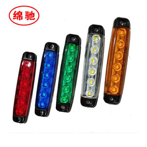 Fabrika fiyat 12 V/ 24 V Side Marker göstergeler 6 Led far kuyruk işık ile uyarı işığı - Product Image 2
