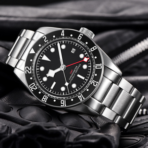 41mm seiko Nh34 GMTムーブメントサファイア無菌ダイヤルカスタムロゴ時計ダイビング自動スーツMEN機械時計