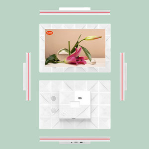 Frameo 10.1 inç WiFi dijital resim çerçevesi, 32GB 1280x800 HD IPS dokunmatik ekran dijital fotoğraf çerçevesi, otomatik döndürme, duvara monte edilebilir - Product Image 2