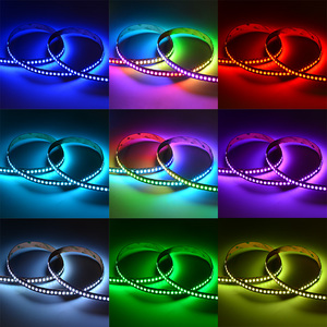 Ws2812b LED-Streifen rolle Flexibles Display Ip67 Wasserdichtes Modul 60led m Ws2812b Smd Ip65 RGB seitlich emittierender LED-Streifen programmier bar - Product Image 4