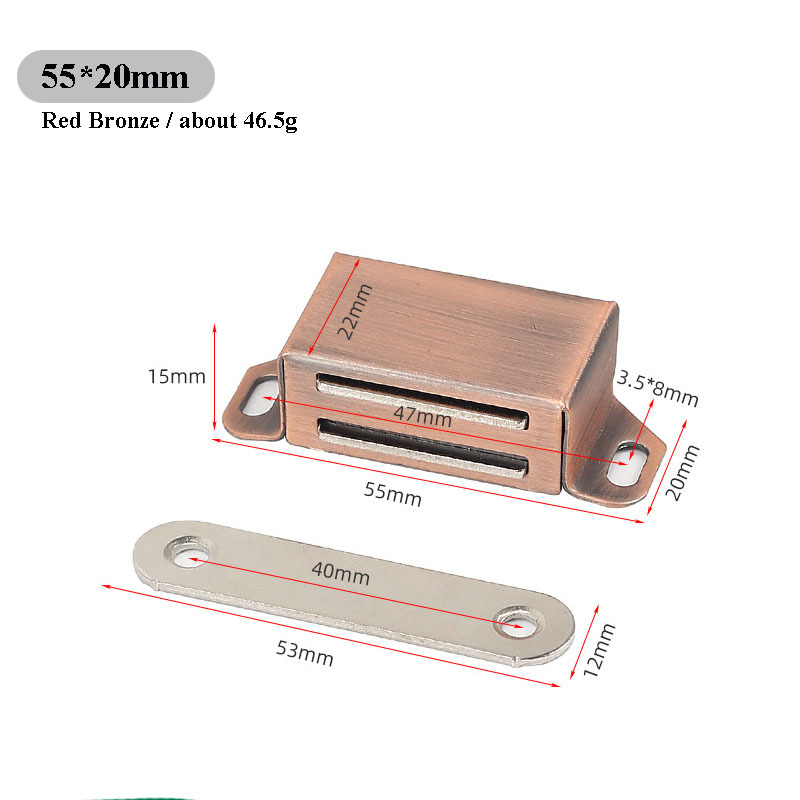 55*22mm-Bronze rouge