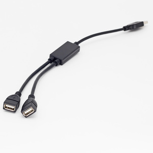 <strong>USB</strong> <strong>2.0</strong> Extension Cable <strong>USB</strong> 1 Male to 2 Female Cable Both Ports Support Data and Charge for Keyboard Mouse <strong>USB</strong> Flash Printer - Product Image 5