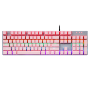 Nuovo arrivo RGB 104 tasti impermeabili con cavo Gamer tastiera meccanica Led GamingTeclado USB Plug per <span class=keywords><strong>Computer</strong></span> Desktop Gamer uso