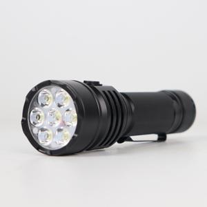EMC EN62471 ROHS bsci ไฟฉายอะลูมิเนียมพลังงานสูง, ไฟฉาย LED 1500 Lumens ชาร์จไฟได้ - Product Image 2