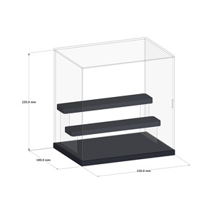 Tùy Chỉnh Hiện Đại Tối Giản Stackable Trong Suốt <span class=keywords><strong>Acrylic</strong></span> Đồ Chơi Hình Bảo Vệ Hiển Thị Trường Hợp Rack Với LED Ánh Sáng - Product Image 5