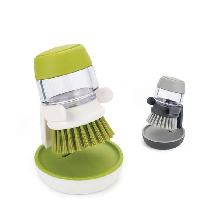 Kitchen Washing Brushes Liquid Addition Soap Pot Utensils With Dispenser Household Bathroom Cleaning Tools Kitchen Accessories
