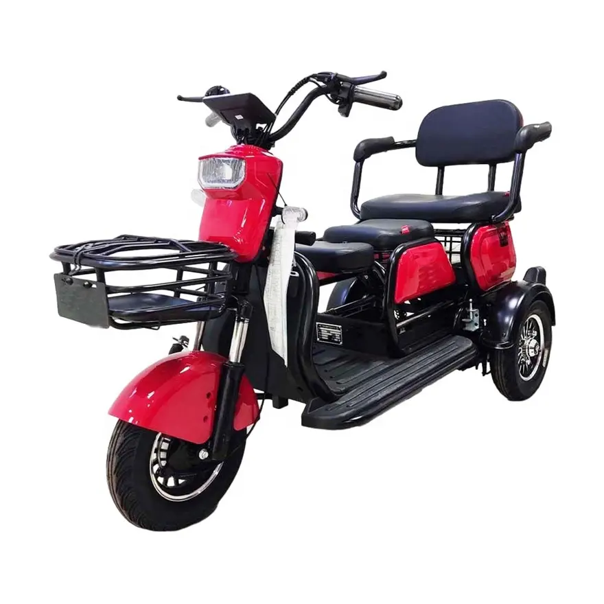 Manufacturer Cheap Price New Design LED Digital 60V Open Electric Tricycle for The Passenger Adult