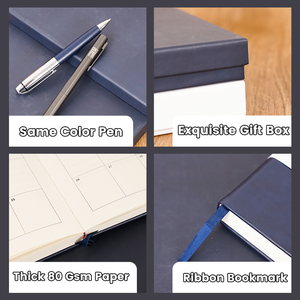Oem A5 Pu Lederen Softcover <span class=keywords><strong>Notebook</strong></span> Cadeau Promotie Pakket Compleet Met Gepersonaliseerde Pen En Wikkel - Product Image 2