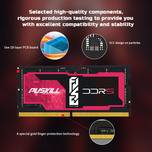 PUSKILL Hervorragende Leistung DDR5 Laptop Ram 16/32GB Notebook-Speicher Computer komponente 1.1V DDR5 - Product Image 6