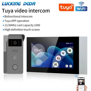 Tuya 720P 7インチIPビデオインターコムキット2線アナログWifiドアベルカラータッチ画面RFIDアクセス制御システムTCPネットワーク - Product Image 2