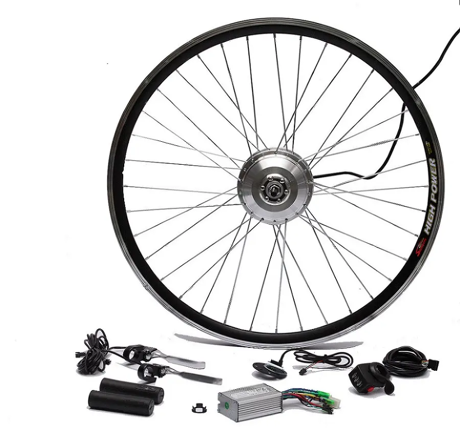 Bicicletta elettrica Kit di Conversione di 36V 48V 250W 350W 500W 1000W 1500W 20- 29 pollici 700C bike EBike Anteriore Ruota Posteriore Del Motore kit