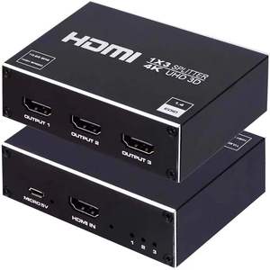 HDMI <strong>Switch</strong> 4K Switcher <strong>3</strong> in <strong>1</strong> Out HD 1080P Video Cable <strong>Splitter</strong> 1x3 Hub Adapter Converter DC 5V Power 1HDMI <strong>INPUT</strong> <strong>Output</strong> LED