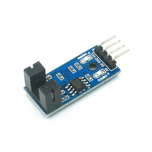 Módulo de Sensor de velocidad de 4 pines, módulo de Sensor de velocidad con ranura Tipo IR, optoacoplador, LM393