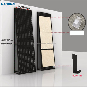 马川耐用质量柜台桌面石材木材大理石展示架 - Product Image 3
