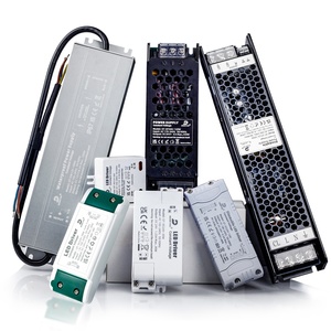 6W a 600W 12V 24V 48V Controlador LED Regulable Impermeable IP67 Controlador de fuente de alimentación conmutada - Product Image 1