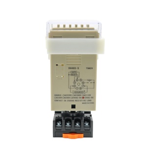 DH48S-S Digital anzeige Zeitrelais Zeit verzögerung gerät 12V 24V AC DC Repetitive Cycle SPDT Programmier barer Timer und Sockel Basis schiene - Product Image 2