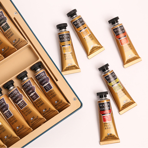 ซูพีเรียมาสเตอร์ระดับ24สีสีน้ำในชุดหลอดด้วยแปรงสีน้ำสำหรับศิลปิน - Product Image 1
