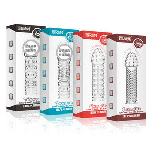 2025 China Günstige New Enlarger Penis Silicon Wieder verwendbares Drachen kondom mit gepunkteten Rippen - Product Image 2