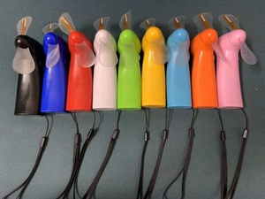Nuevo regalo Mini portátil de mano personalizado batería promoción ventilador texto programable Flash pantalla portátil USB LED mensaje Mini ventilador - Product Image 6