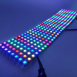 8*32 schermo Pixel LED personalizzato a matrice di punti led ws2812b modulo pannello a colori SK6812 schermo Pixel LED programmabile con lettera flessibile