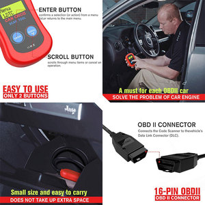 自動車診断ツールコードリーダーカーアクセサリーOBD2スキャナーコードリーダーチェック診断スキャンツール - Product Image 4