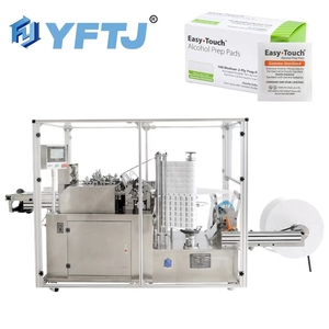 Fabbrica vendita diretta ad alta velocità tampone imbevuto di alcol pastiglie macchina per confezionare - Product Image 1