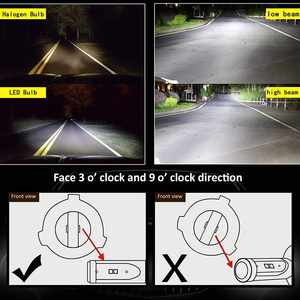 Factory Wholesale <strong>Led</strong> Headlight Kit V9 <strong>CE</strong> 9-32V Canbus 3200LMS 35W T1 Turbo H4 H7 <strong>Led</strong> Head Light for Car - Product Image 5