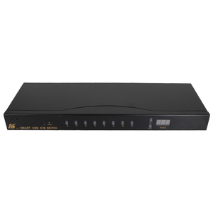 OEM 16进1出VGA KVM开关，带按钮红外遥控键盘视频鼠标USB切换器盒 - Product Image 2