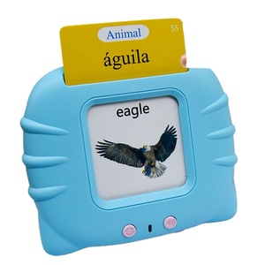 Spanish Talking Flash Cards Kognitives Spielzeug Vorschule Sprache Aussprache Lern gerät Sprechen Karteikarten Maschine - Product Image 1