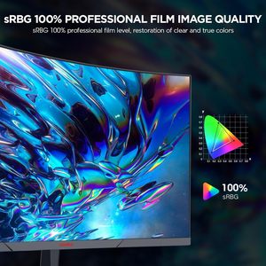 Koorui direkter Fabrik preis 27 Zoll gebogener PC-Gaming-Monitor Full HD 165Hz Computer-Desktop-Monitor für Spieler und Büro - Product Image 5