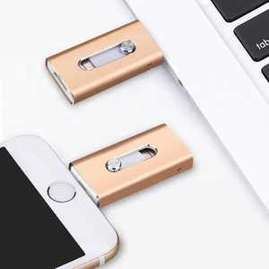 3合1金属书写笔usb pendrive OTG定制264gb 32gb 2.0指纹加密usb 3.0闪存驱动器 - Product Image 6