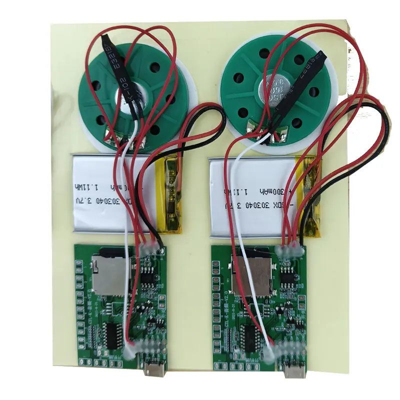 DIY merekam modul musik tombol kontrol rekaman suara Chip Ic modul suara kartu ucapan