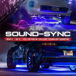 Opt7 Aura RGB nhiều màu LED Strip nhôm không thấm nước xe underglow đèn bên ngoài Neon giọng cho Glow Kit từ xa xe ô tô - Product Image 6