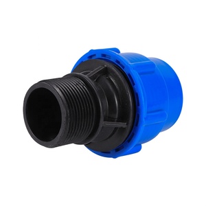 PE Water Pipe Quick <strong>Coupling</strong> Joint 1/2&quot; 3/4&quot; 1&quot;1.2&quot; 1.<strong>5</strong>&quot; Male Thread to ID 20/25/<strong>32</strong>/40/50mm Reducing Straight Connector - Product Image 4