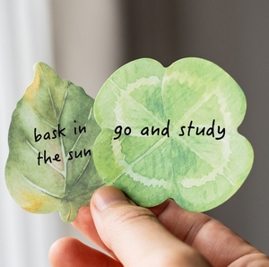 Creative <strong>Shaped</strong> Leaf Note Small Fresh n Times Stick Student Office <strong>Memo</strong> Notes Note <strong>Paper</strong> - Product Image 3