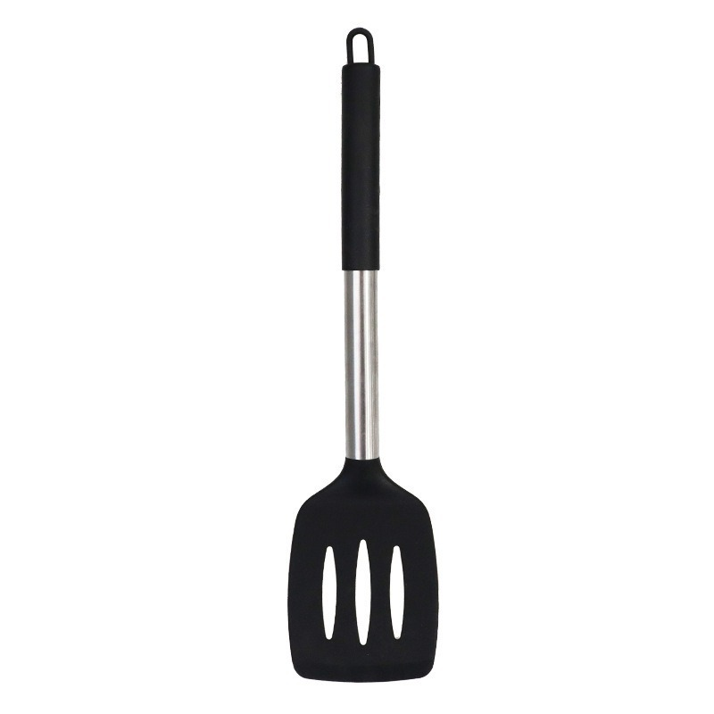 Small Slotted Turner - Silicone & Stainless Steel